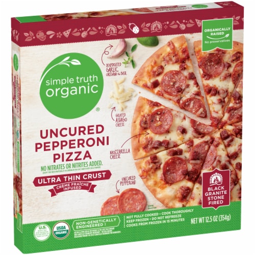 Simple Truth Organic® Ultra Thin Crust Uncured Pepperoni Pizza Perspective: back