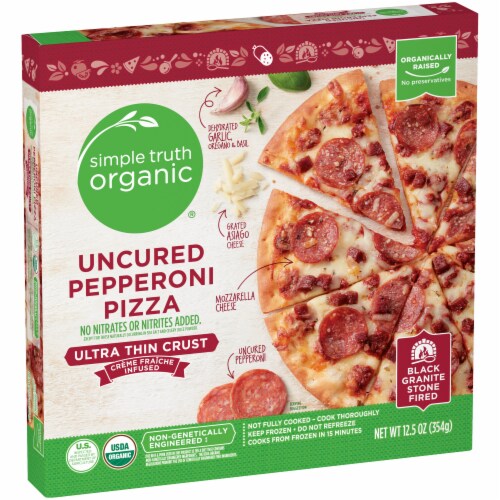 Simple Truth Organic® Ultra Thin Crust Uncured Pepperoni Pizza Perspective: back