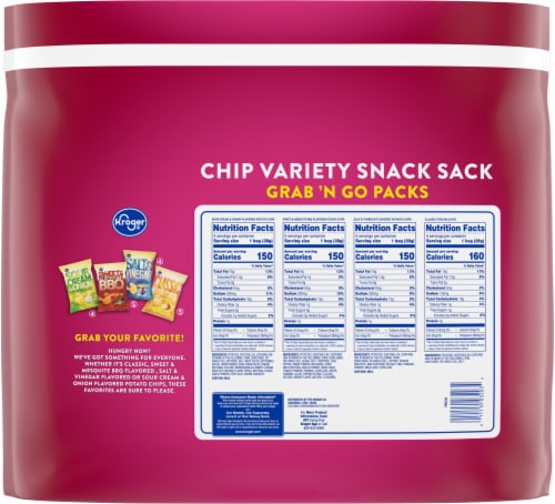 Kroger Chip Variety Snack Sack Perspective: back