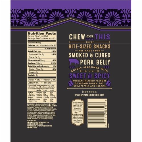Private Selection™ Korean Inspired Seasoned Pork Belly Bites Perspective: back