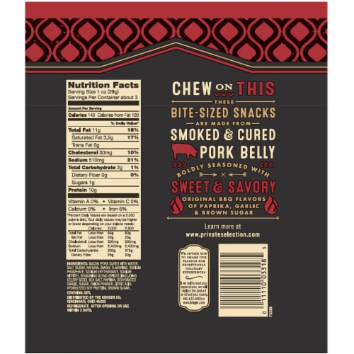 Private Selection™ Original BBQ Recipe Seasoned Pork Belly Bites Perspective: back