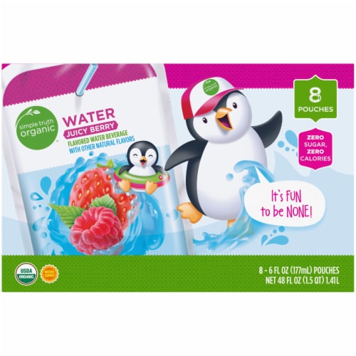 Simple Truth Organic™ Juicy Berry Flavored Water Beverage Perspective: back