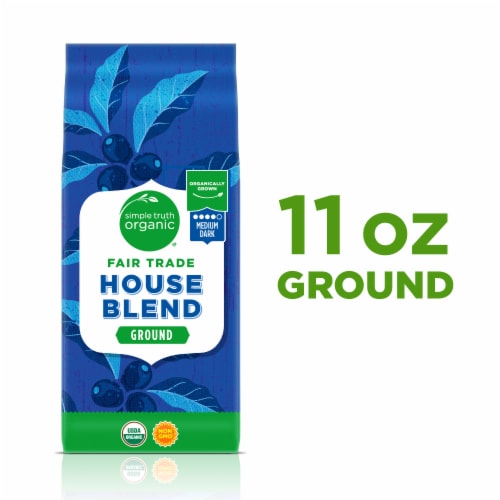 Simple Truth Organic® House Blend Medium Dark Roast Ground Coffee Perspective: back
