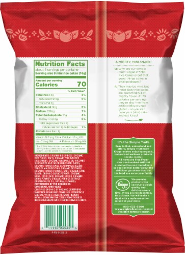 Simple Truth Organic™ Tomato Basil Mini Rice Cakes Perspective: back