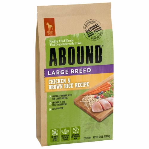 ABOUND® Adult Large Breed Dry Dog Food Chicken and Brown Rice Perspective: back