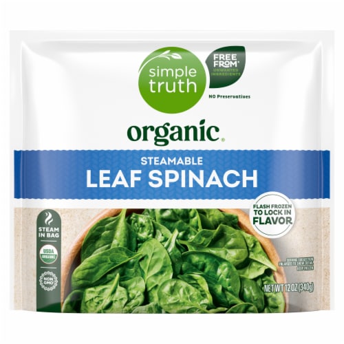Simple Truth Organic® Frozen Leaf Spinach Perspective: back