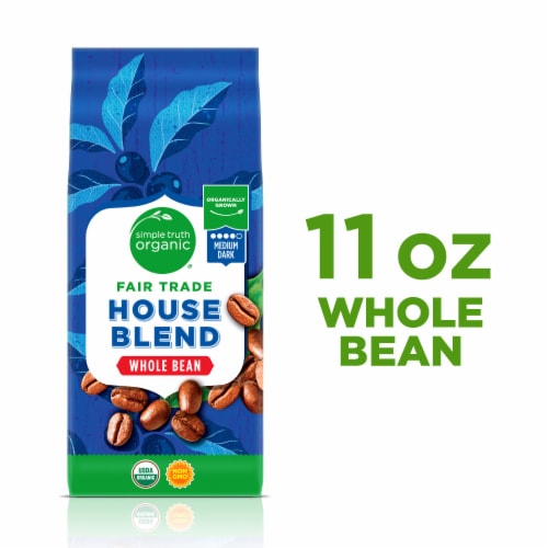 Simple Truth Organic® House Blend Medium Dark Roast Whole Bean Coffee Perspective: back
