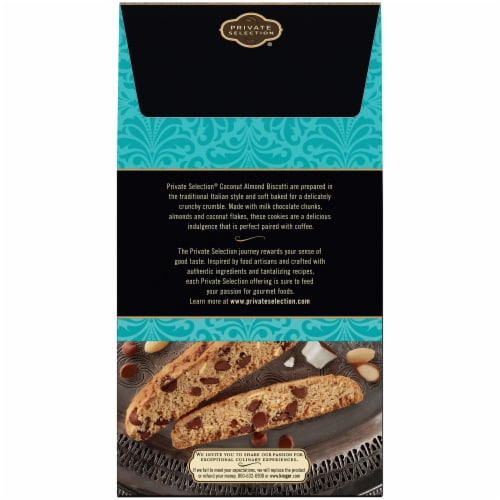 Private Selection® Coconut Almond Biscotti Cookies Perspective: back