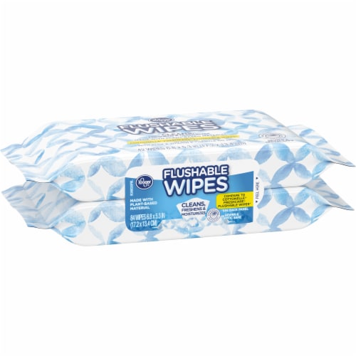 Kroger® Flushable Wipes Perspective: back