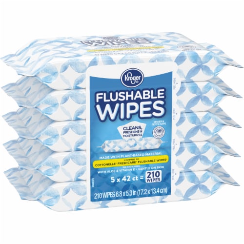 Kroger® Flushable Wipes Perspective: back