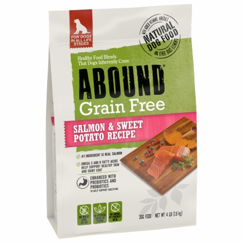 ABOUND® Grain Free All Life Stages Dry Dog Food Salmon & Sweet Potato Perspective: back