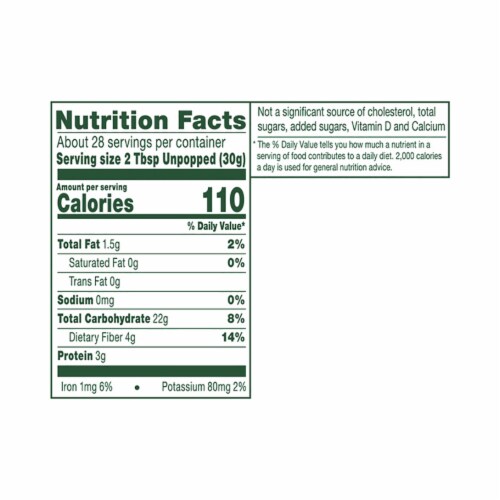 Simple Truth™ 100% Whole Grain Purple Popcorn Perspective: back