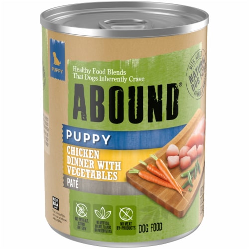 ABOUND® Puppy Wet Dog Food Chicken Dinner with Vegetables Pate Perspective: back