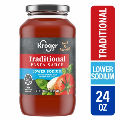 Kroger® Lower Sodium Traditional Pasta Sauce Perspective: back