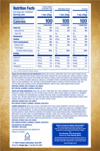 Kroger® Chewy Granola Bars Variety Pack Perspective: back