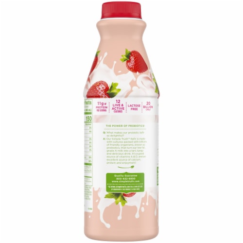 Simply Truth™ Strawberry Low Fat Kefir Drink Perspective: back