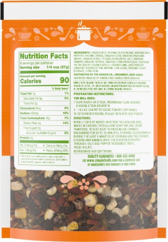 Simple Truth Organic™ Chicken Tortilla Soup Mix Perspective: back