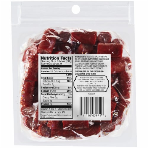 Private Selection® Beef Snack Bites Perspective: back