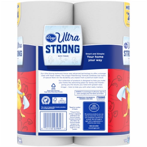 Kroger® Ultra Strong Mega Roll Bath Tissue Perspective: back