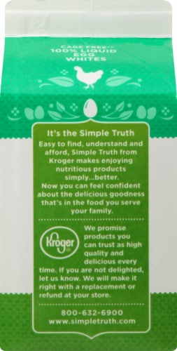 Simple Truth Organic™ Cage Free 100% Liquid Egg Whites Perspective: back
