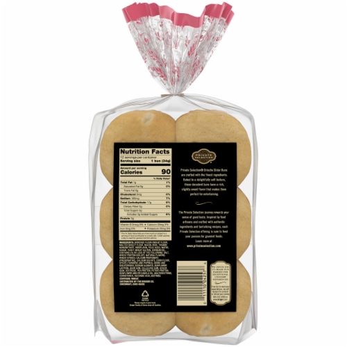 Private Selection® Brioche Slider Buns Perspective: back
