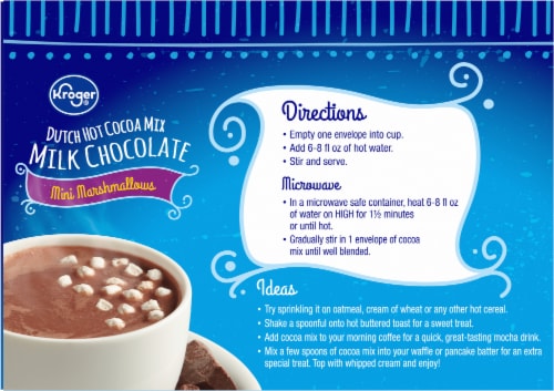 Kroger® Dutch Milk Chocolate Hot Cocoa with Mini Marshmallows Perspective: back