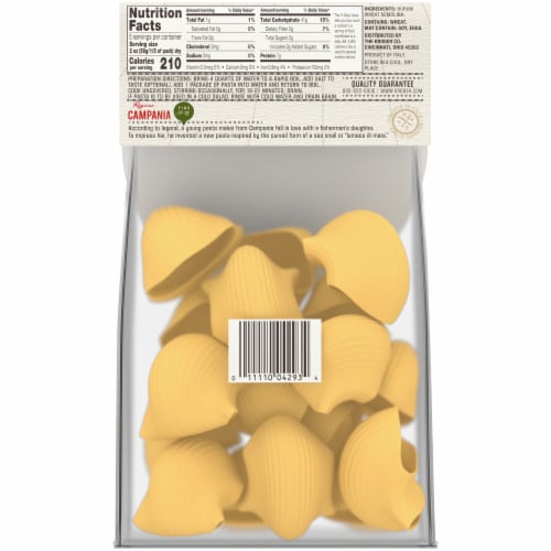 HemisFares® Lumaconi Giant Pasta Shells Perspective: back