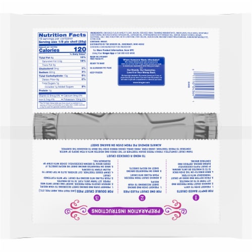Kroger® Traditional Ready-To-Bake Pie Crusts Perspective: back