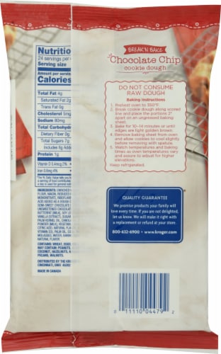 Kroger® Break 'N Bake Chocolate Chip Cookie Dough Perspective: back