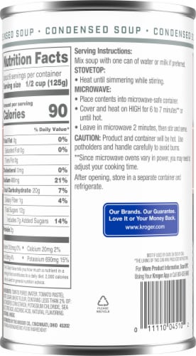 Kroger® Tomato Condensed Soup Perspective: back