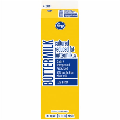 Kroger® Reduced Fat Buttermilk Perspective: back