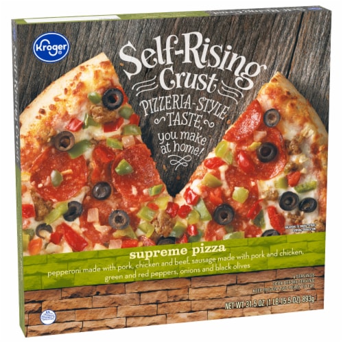 Kroger® Self-Rising Crust Supreme Frozen Pizza Perspective: back