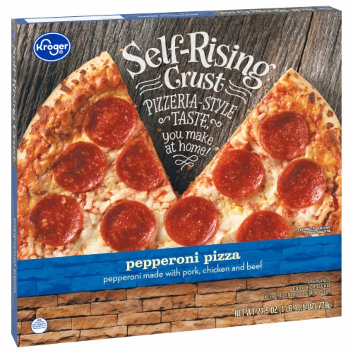 Kroger® Self-Rising Crust Pepperoni Frozen Pizza Perspective: back