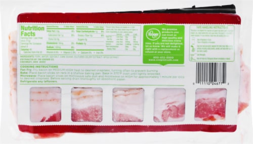 Simple Truth® Thick Sliced Uncured Hardwood Smoked Bacon Perspective: back