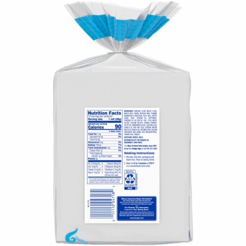 Kroger® Brown & Serve Buttermilk Rolls Perspective: back