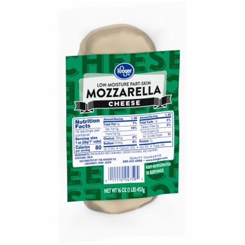 Kroger® Mozzarella Chunk Cheese Perspective: back