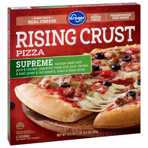 Kroger® Supreme Rising Crust Frozen Pizza Perspective: back