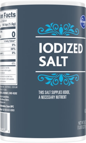 Kroger® Iodized Salt Perspective: back