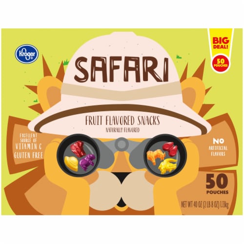 Kroger® Safari Fruit Flavored Snacks Perspective: back