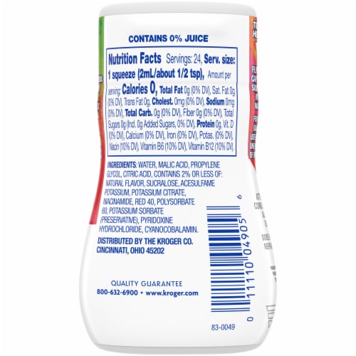 Kroger® Strawberry Watermelon Vitamin Liquid Water Enhancer Perspective: back
