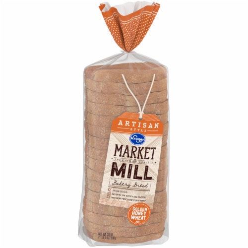 Kroger® Market & Mill® Artisan Honey Wheat Bread Perspective: back