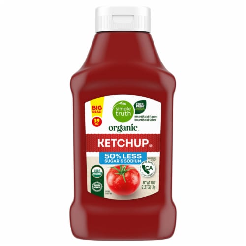 Simple Truth Organic® Reduced Sugar and Sodium Tomato Ketchup BIG DEAL! Perspective: back