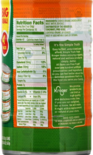 Simple Truth Organic™ Canned Chicken BIG Deal! Perspective: back