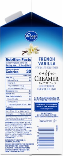 Kroger® French Vanilla Coffee Creamer Perspective: back