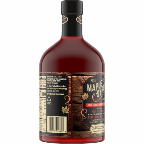 Private Selection® 100% Pure Grade A Dark Color Maple Syrup Perspective: back