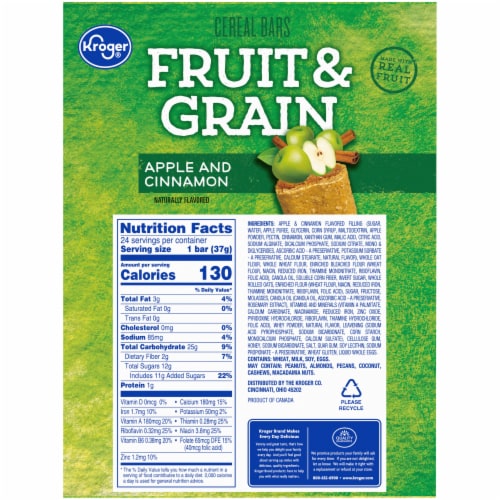 Kroger® Apple Cinnamon Cereal Bars BIG Deal! Perspective: back