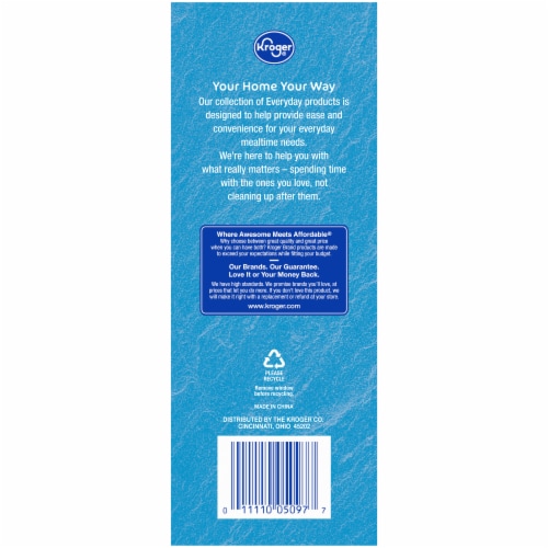 Kroger® Everyday Striped Flexible Straws Perspective: back