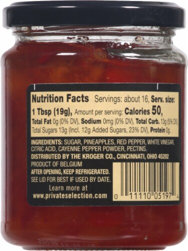 Private Selection® Sweet Pineapple Red Pepper Jelly Perspective: back