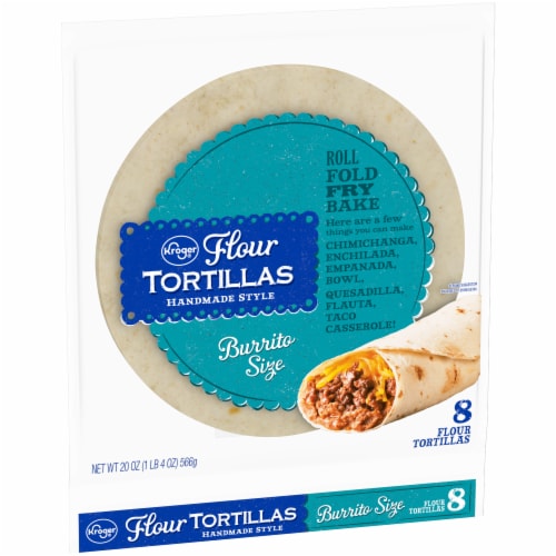 Kroger® Burrito Size Flour Tortillas Perspective: back