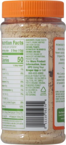 Simple Truth Organic™ Original Powdered Peanut Butter Perspective: back